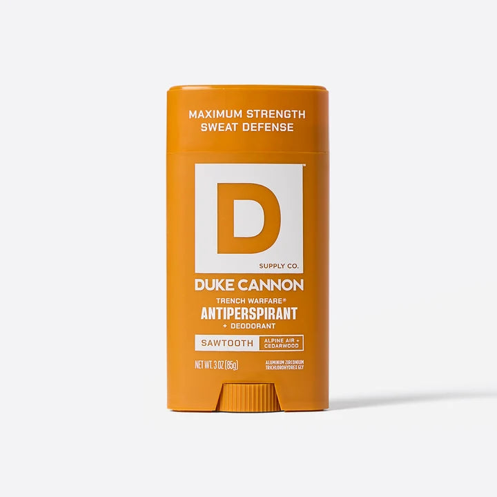Duke Cannon Sawtooth Trench warefare antiperspirant Deodorant Alpine Air + Cedarwood