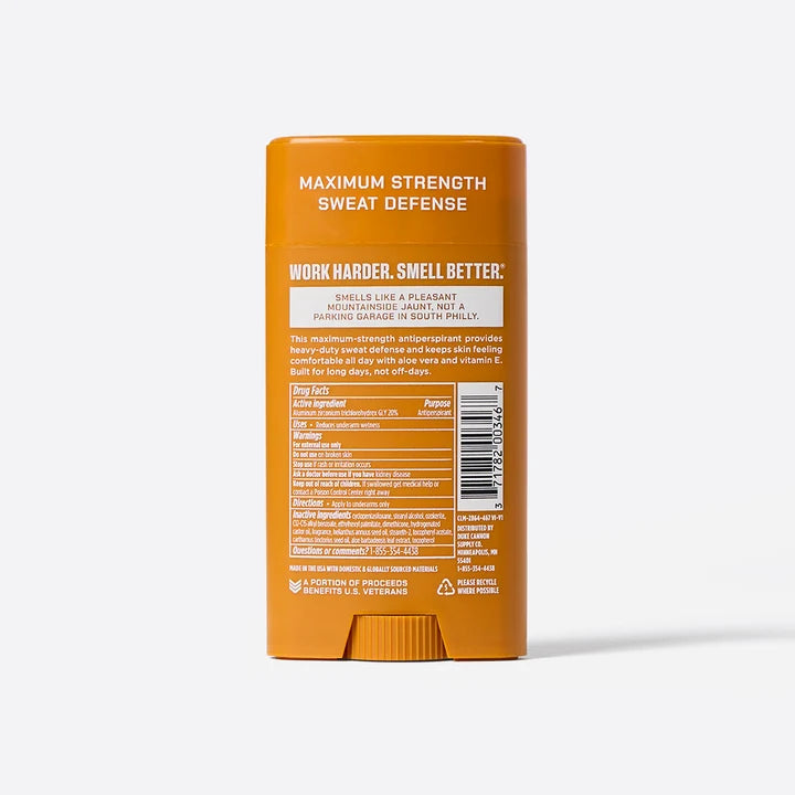 Duke Cannon Sawtooth Trench warefare antiperspirant Deodorant Alpine Air + Cedarwood