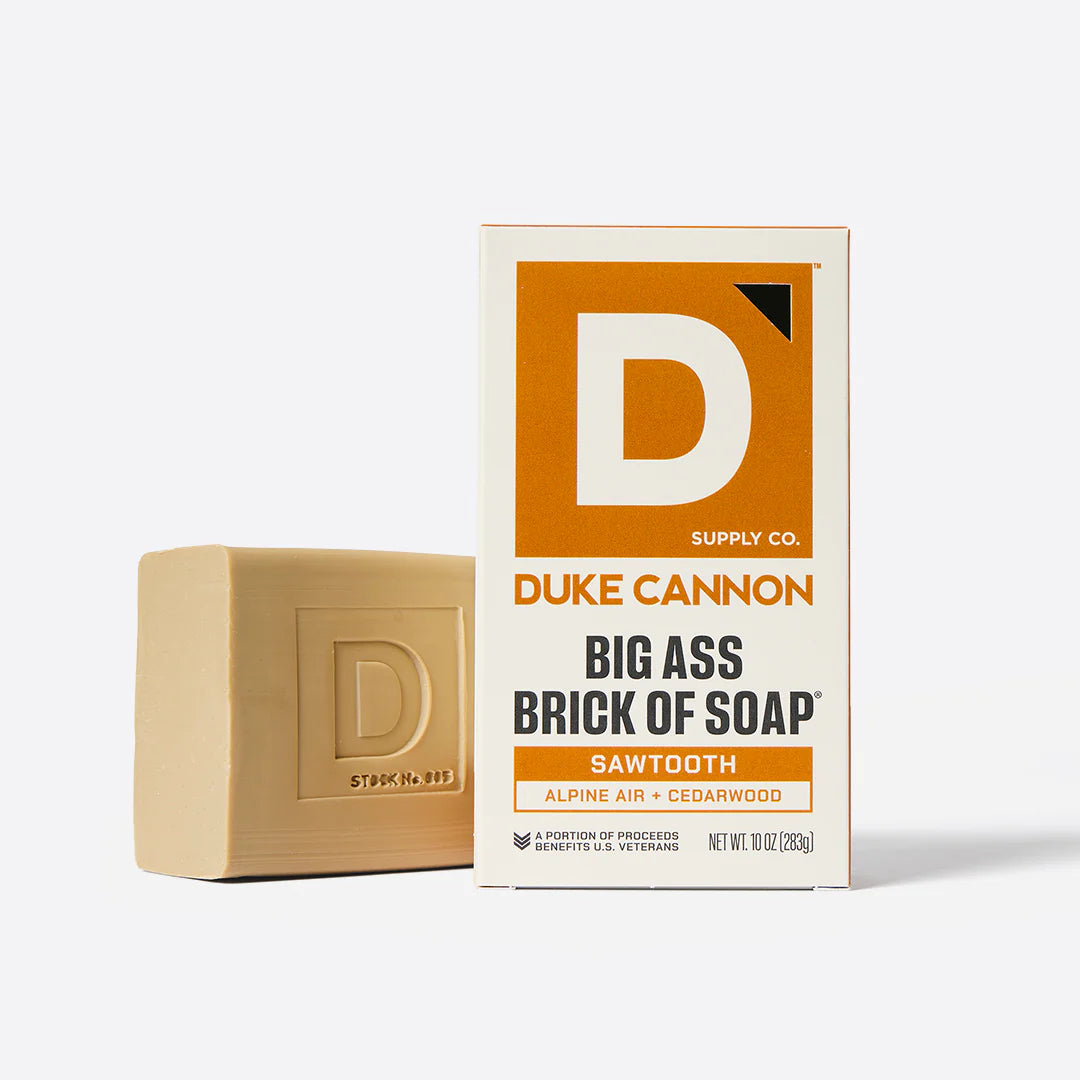 Duke Cannon Big Ass Brick of Soap Sawtooth Alpine Air + Cedarwood 10 Oz