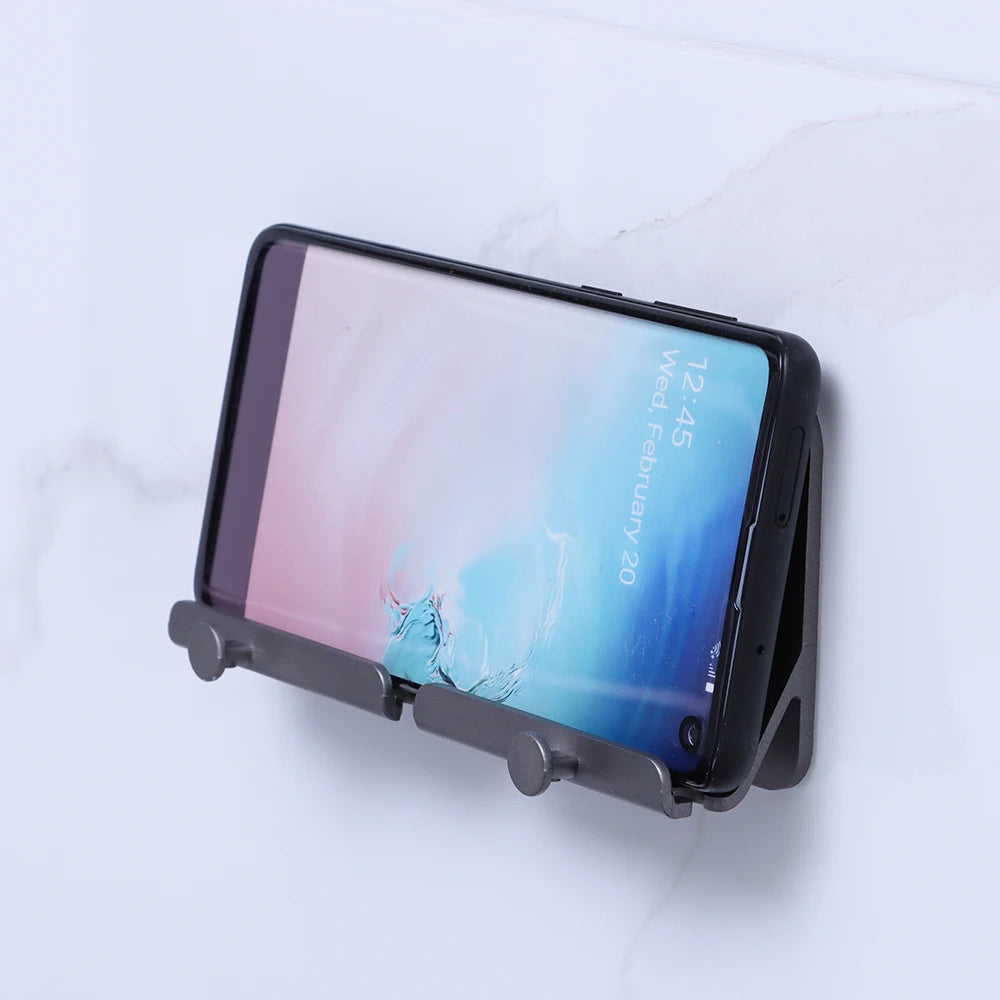 Wall Mount Charger Hook Phone Holder Wall Hanging Cable Organizer Stand Bracket Dock Pasted Wall Phone Tablet Holder Supplies