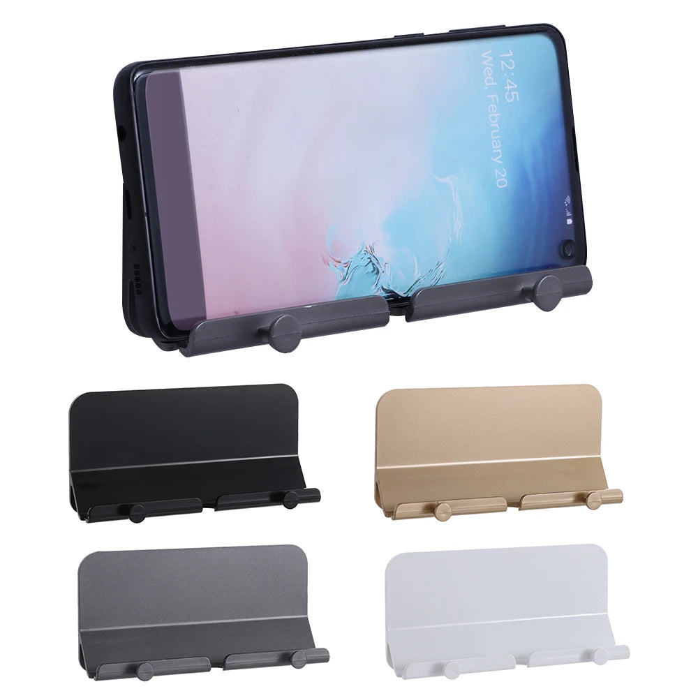 Wall Mount Charger Hook Phone Holder Wall Hanging Cable Organizer Stand Bracket Dock Pasted Wall Phone Tablet Holder Supplies