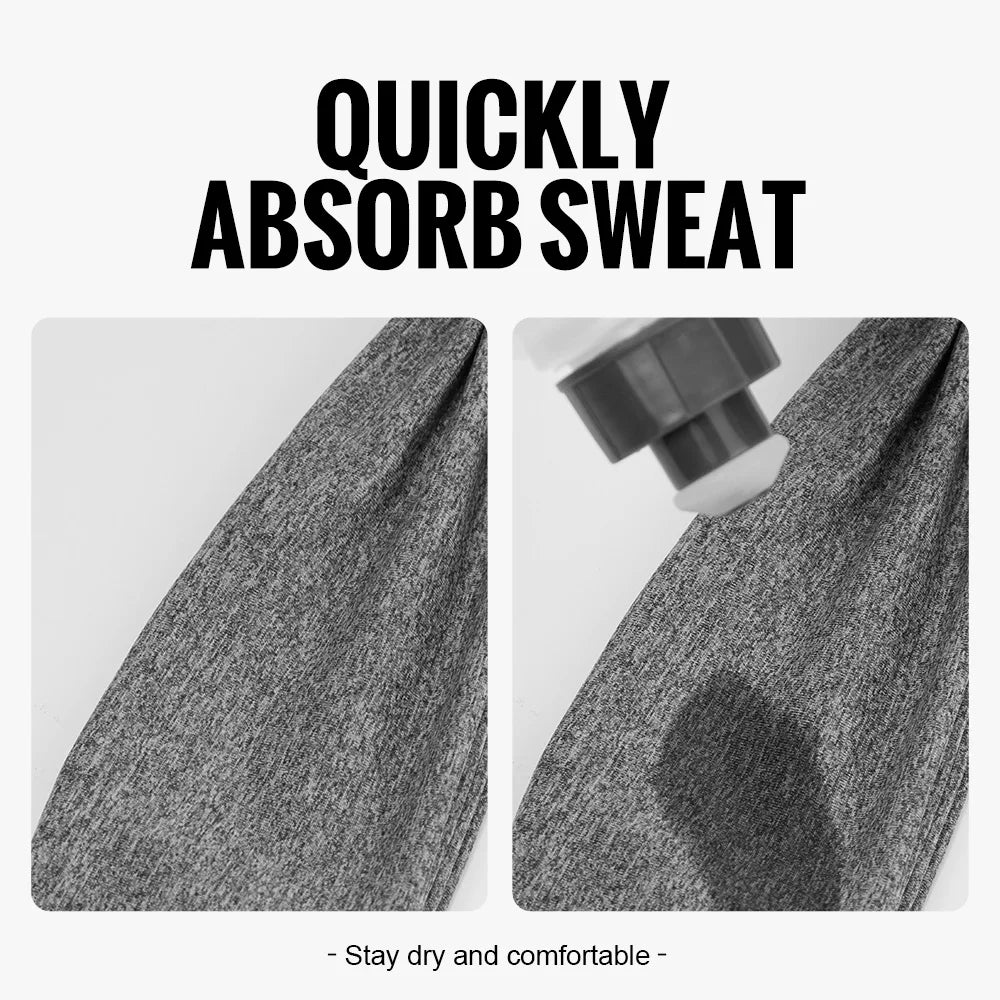 WRELS Sports Headbands Moisture Wicking Sweatbands for Running Breathable Headbands Elastic Non Slip Hairband for Women and Men