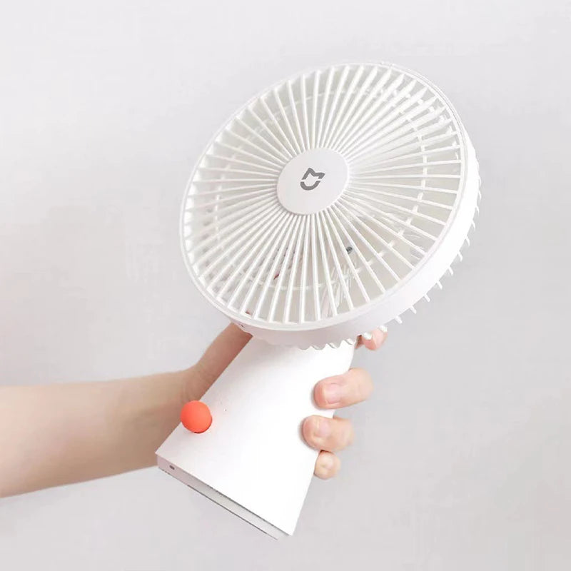 MIJIA Desktop Mobile Fan，Desktop Handheld Two In One，Universal Type-C Charging Port，18.5 - Hour Ultra - Long Battery Life