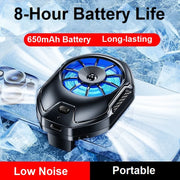 FS21 Phone Cooler Bracket 650mAh Rechargeable 8H Long-Lasting High-Speed Cooling Fan Quiet Operation with RGB Lights for Gaming