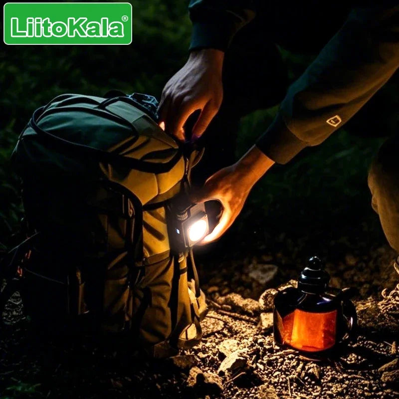 LiitoKala new keychain light 120-3500LM rechargeable flashlight multifunctional portable 3000mAh battery work light