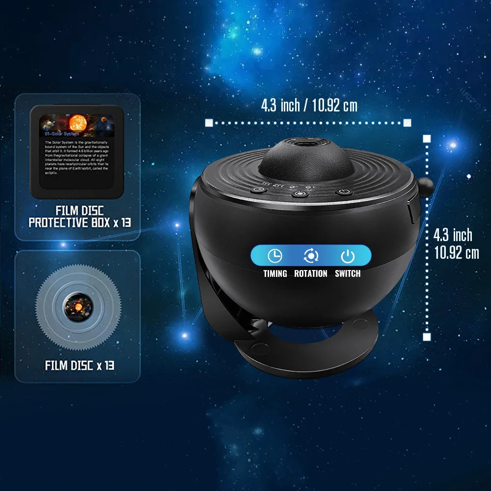 13  in 1 Star Projector, Planetarium Galaxy Projector for Bedroom, Aurora Projector, Night Light Projector for Kids Adults