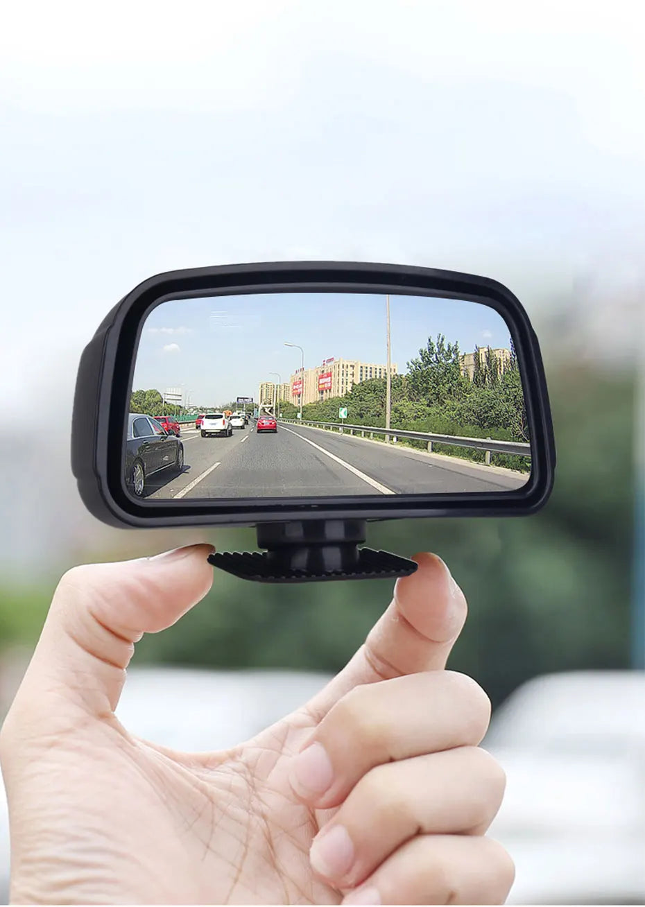 SEAMETAL Universal Car Mirror Auxiliary Rear View Mirror Wide Angle Side Rear Mirrors Reverse Blind Spot 360 Degree Adjustable