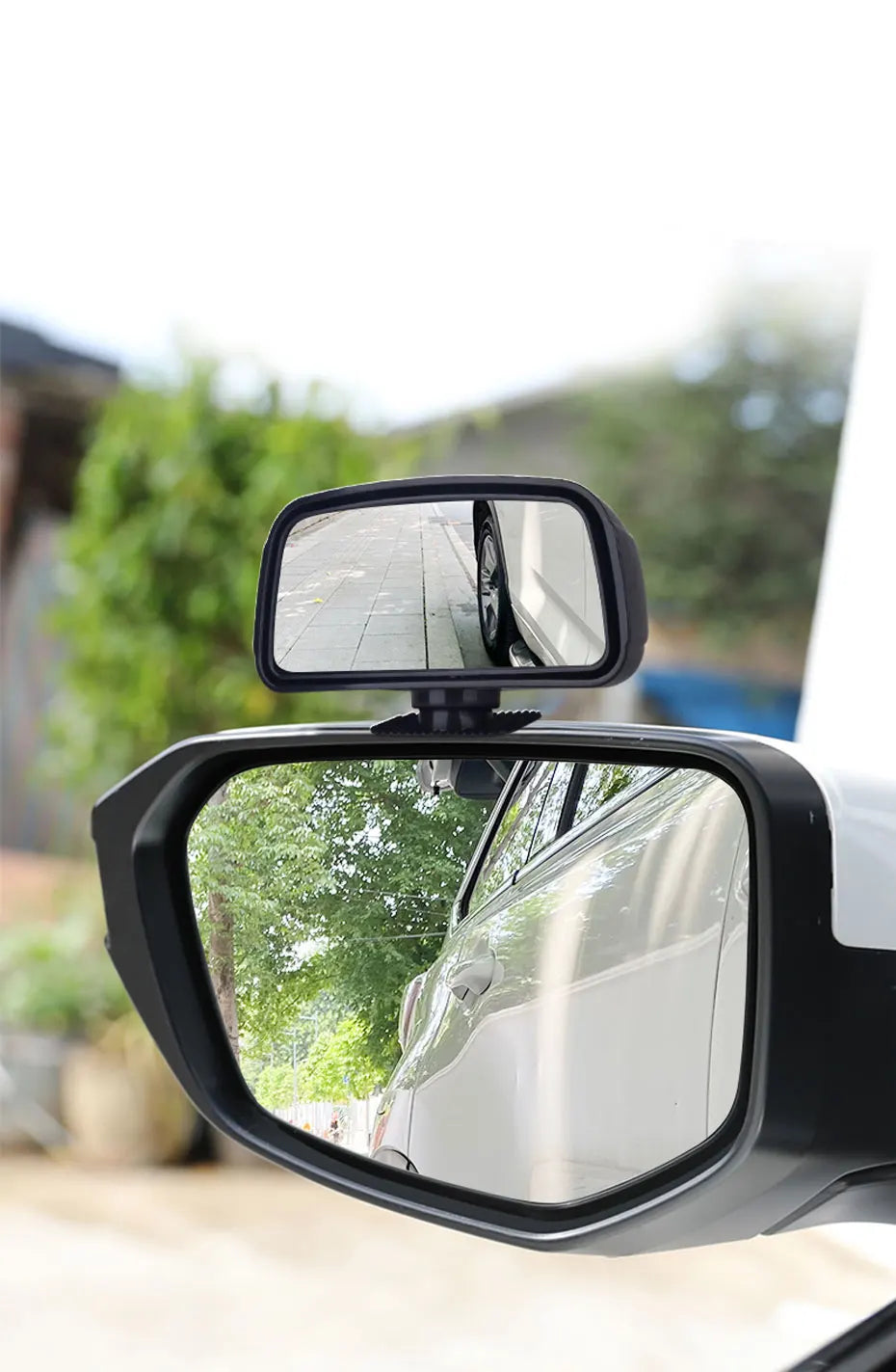 SEAMETAL Universal Car Mirror Auxiliary Rear View Mirror Wide Angle Side Rear Mirrors Reverse Blind Spot 360 Degree Adjustable