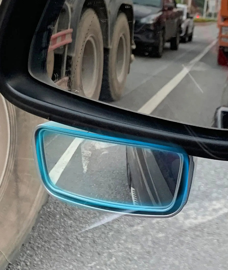 SEAMETAL Universal Car Mirror Auxiliary Rear View Mirror Wide Angle Side Rear Mirrors Reverse Blind Spot 360 Degree Adjustable