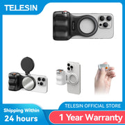 TELESIN Fun Shot Phone Camera Shoot Hand Grip Magnetic Phone Holder Shooting Aid Remote Control Handle for iPhone & Android