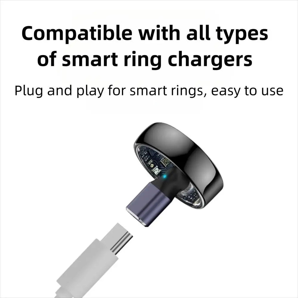 with Indicator Light Smart Ring Charging Converter Universal Short Circuit Protection Fitness Tracker Charger Connector
