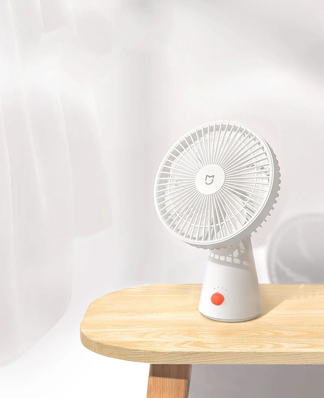 MIJIA Desktop Mobile Fan，Desktop Handheld Two In One，Universal Type-C Charging Port，18.5 - Hour Ultra - Long Battery Life