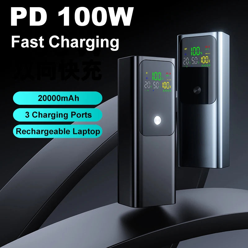 PD100W DIY Battery Charger Case Fast Charging for 4PCS 21700 Polymer 20000mA Battery Power Bank Box for Macbook Need Welding