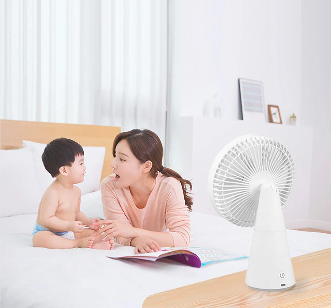 MIJIA Desktop Mobile Fan，Desktop Handheld Two In One，Universal Type-C Charging Port，18.5 - Hour Ultra - Long Battery Life