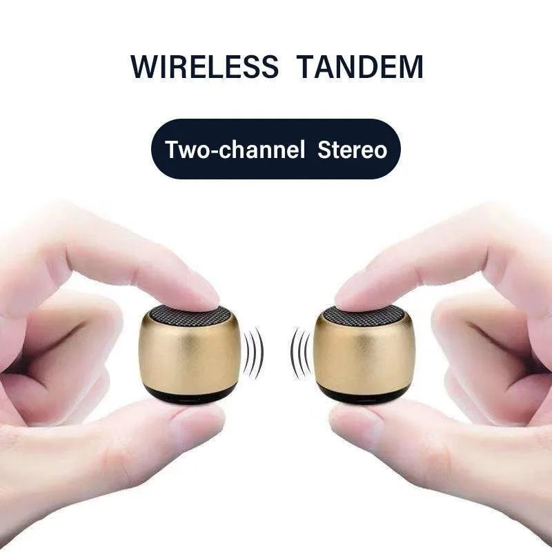 1PC Mini Wireless Bluetooth Speaker Portable Metal Wireless Loudspeaker Mobile Phone Computer Music Player