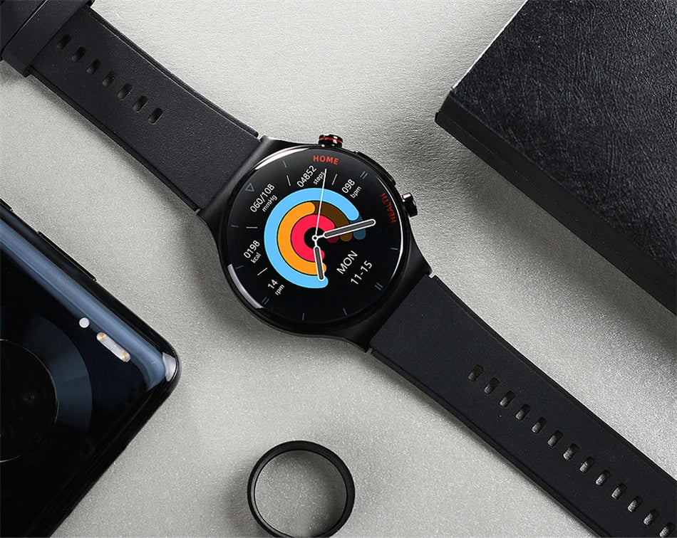 2025 New Laser Treatment Three High Smart Watch Men ECG PPG Heart Rate Health Tracker Smart Watches GUHUAVMI IOS Sleep Monitor