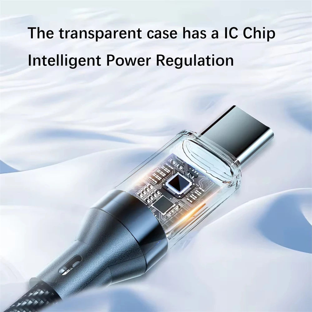 NNBILI 100W USB C 120W USB A charging cables with LED display screen, USB C=C-C，USB A=A-C,Xiaomi iPhone、 Samsung not compatible