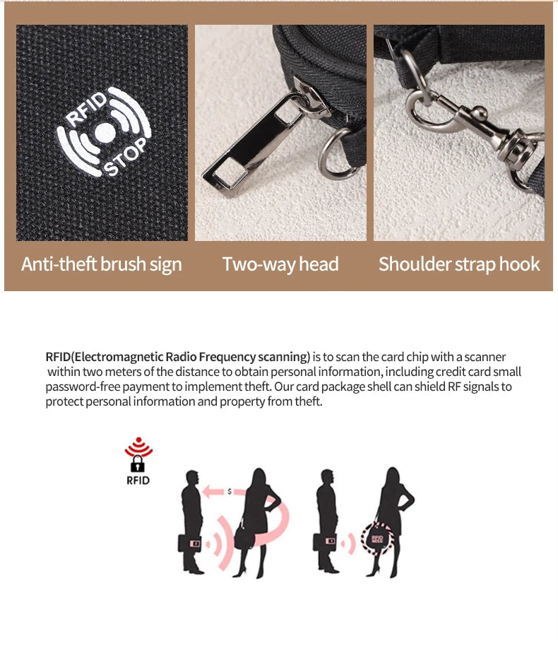 Passport Holder Bag Family Rfid Blocking Passport Wallet Travel Essentials Wallet Travel Document Organizer Credit Cards Case