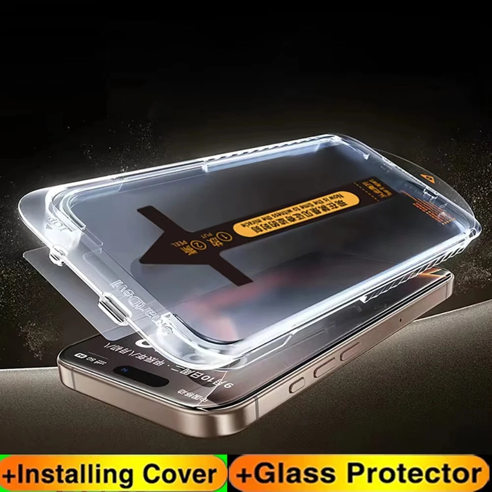 5PCS Dust Free Privacy Screen Protector For iPhone 17 17 Air 15 16 14 11 12 13 Pro Max X XR 16e Anti-spy Glass Easy Install Box