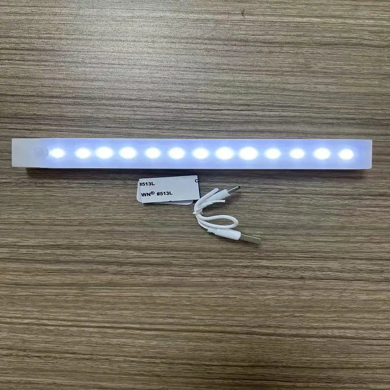 2PCS Wireless motion-sensor LED light bar, rechargeable magnetic night light corridor kitchen cabinet stairs hallway wardrobe