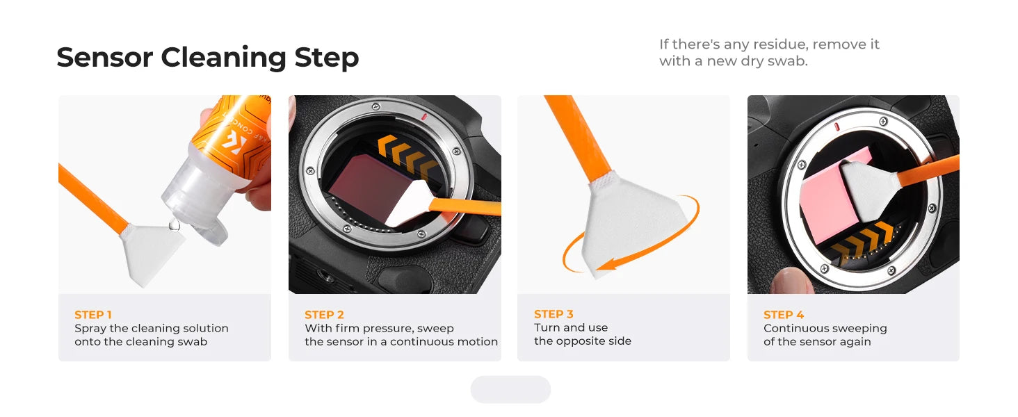 K&F CONCEPT 25 in 1 Camera Cleaning Kit with Camera Blower Wipes Cloth Swabs Cleaner Liquid Cleaning Pen for Camera Lens Phone
