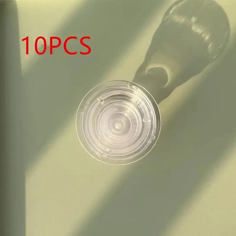 Clear Mobile Phone Griptok Collapsible Expanding Blank Mobile Phone Stand Grips Holders Flat Top Base for Resin DIY for Phones