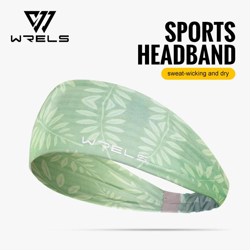 WRELS Sports Headbands Moisture Wicking Sweatbands for Running Breathable Headbands Elastic Non Slip Hairband for Women and Men