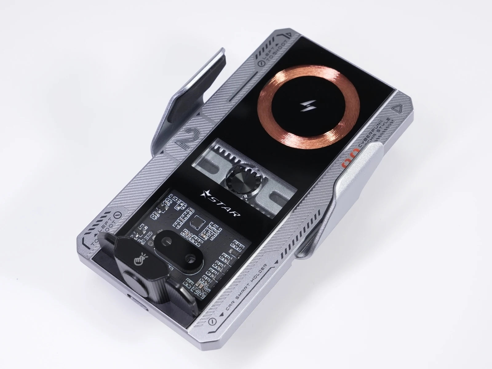 Car Smart Sensing Automatic Clamping Mounts For Samsung iPhone Xiaomi Phone Holder Wireless Charger Mounts 15W/66W Fast Charging