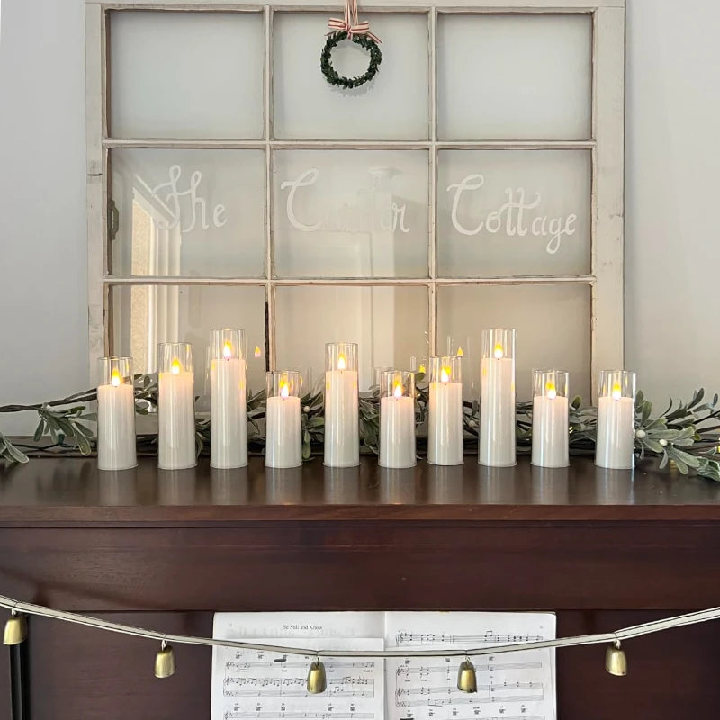 6-60PCS Artificial Candles Led Candles for Wedding Led Candle Flameless Candles Battery Operated Candle for Decorative Wedding