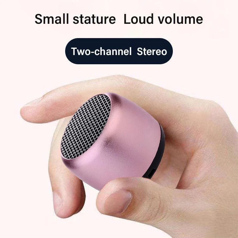1PC Mini Wireless Bluetooth Speaker Portable Metal Wireless Loudspeaker Mobile Phone Computer Music Player