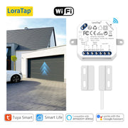 LoraTap Tuya Wireless Garage Door Opener Controller Switch Security Protection Early Warning Work with Google Alexa