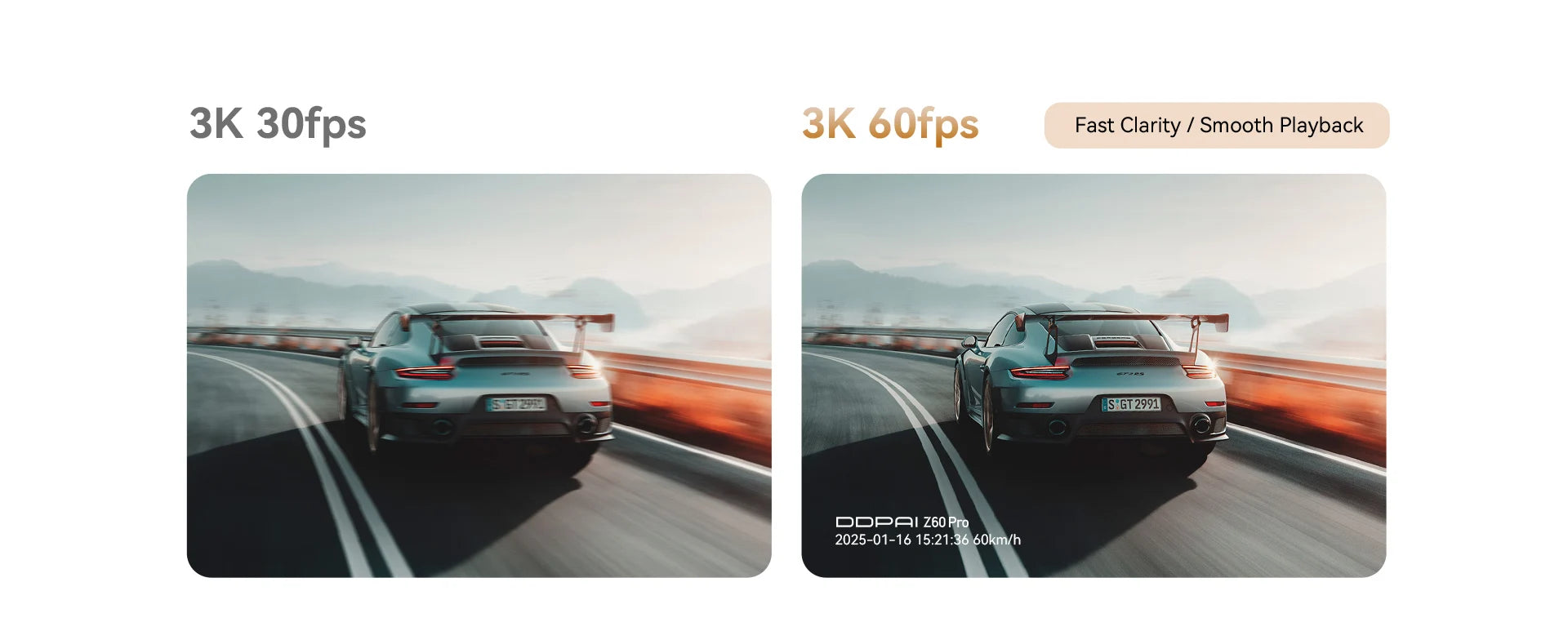 DDPAI 4K Dash Cam Z60 Pro Support Rear and Interior Car Camera SONY STARVIS2 Sensor 24h Parking 5GHz Wi-Fi ADAS GPS 4G Car DVR
