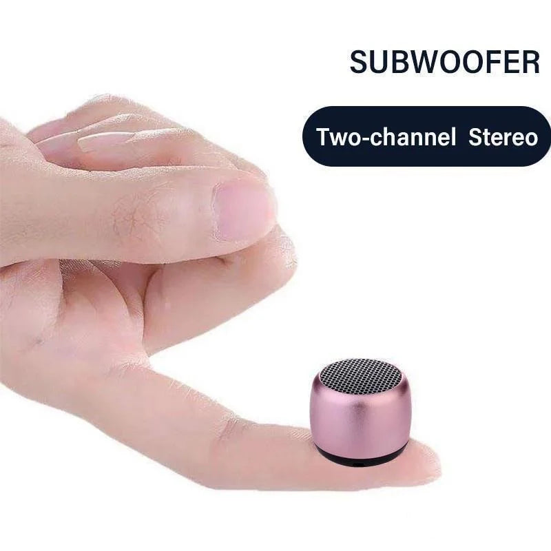 1PC Mini Wireless Bluetooth Speaker Portable Metal Wireless Loudspeaker Mobile Phone Computer Music Player