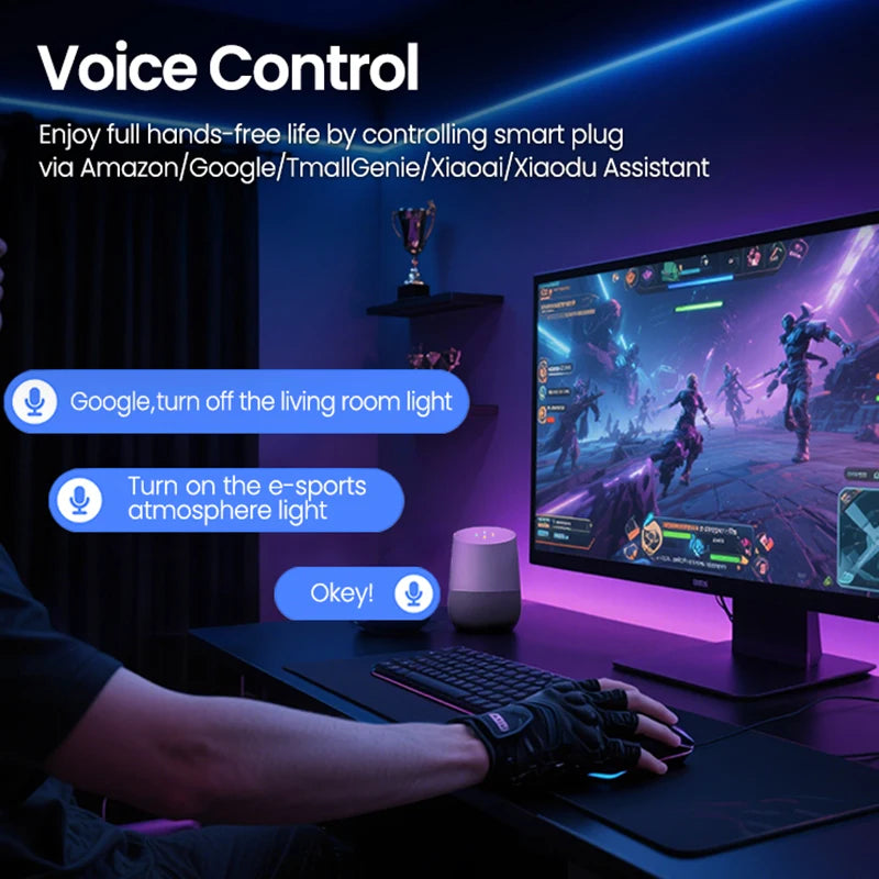 Zigbee Smart Plug 16A EU US UK Plug Energy Monitor Remote Control Timer Alexa Google Home for Electrical Sockets with Control