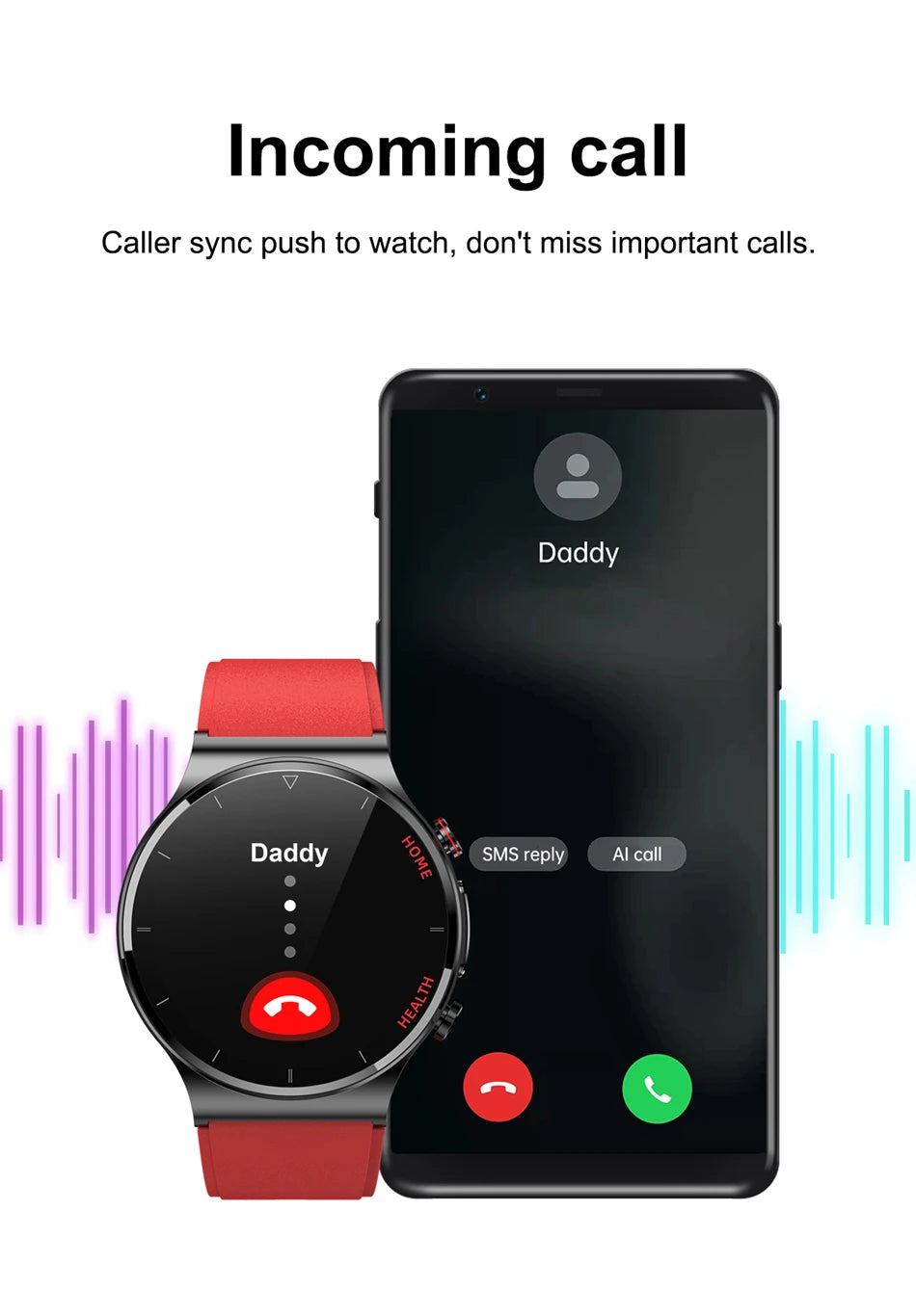 2025 New Laser Treatment Three High Smart Watch Men ECG PPG Heart Rate Health Tracker Smart Watches GUHUAVMI IOS Sleep Monitor