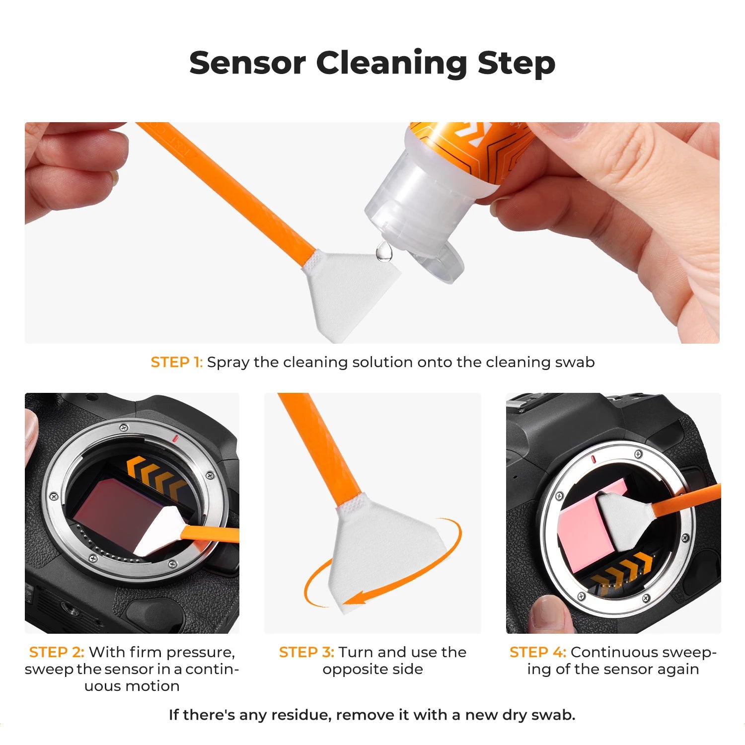 K&F CONCEPT 25 in 1 Camera Cleaning Kit with Camera Blower Wipes Cloth Swabs Cleaner Liquid Cleaning Pen for Camera Lens Phone