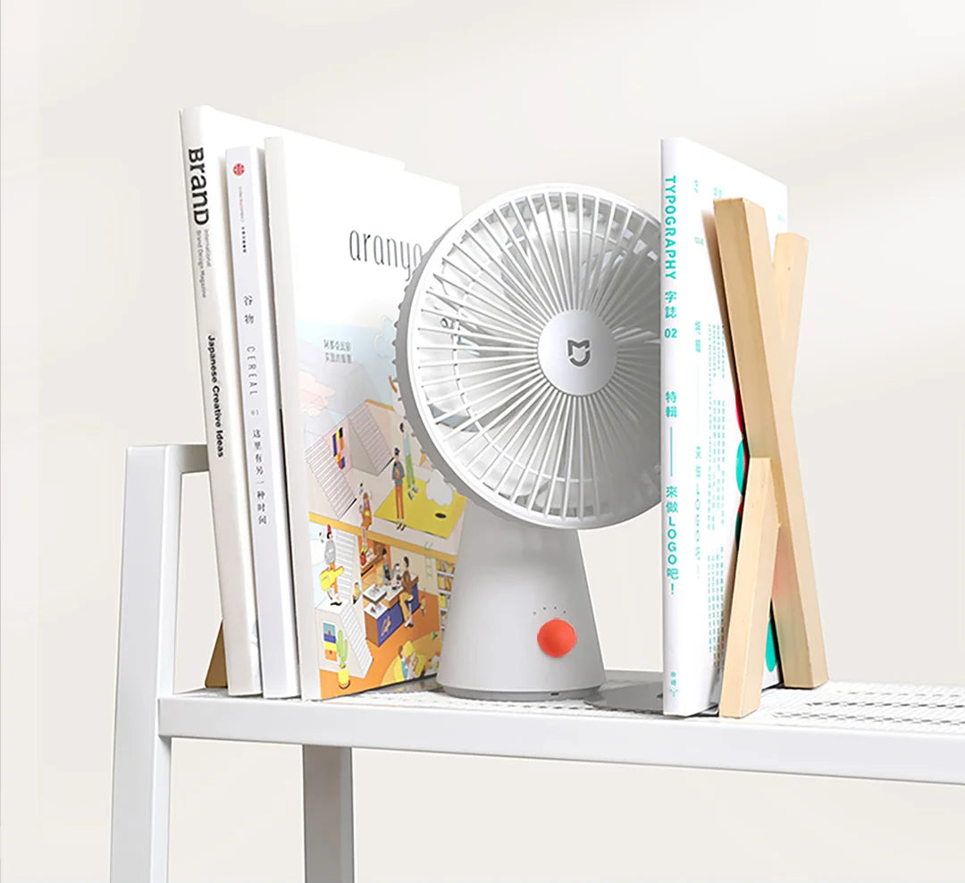 MIJIA Desktop Mobile Fan，Desktop Handheld Two In One，Universal Type-C Charging Port，18.5 - Hour Ultra - Long Battery Life