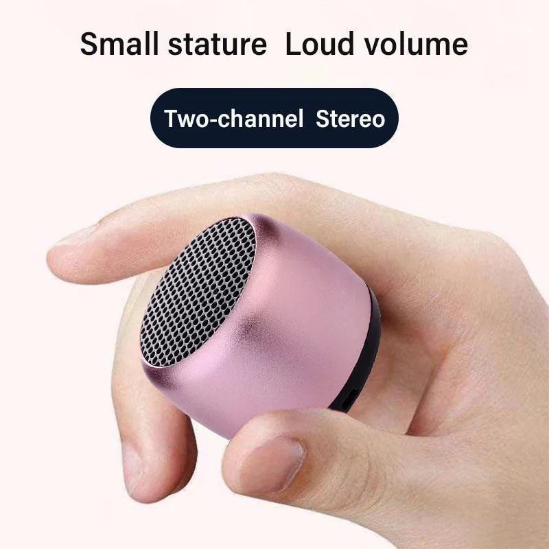 1PC Mini Wireless Bluetooth Speaker Portable Metal Wireless Loudspeaker Mobile Phone Computer Music Player