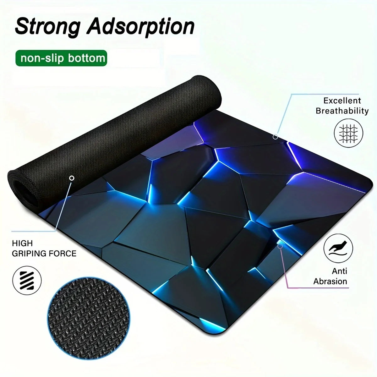Line Geometry RGB Mouse pad large Mousepad 400X900 Gaming mats PC Computer Keyboard XL Desk mat offices interior accessories rug