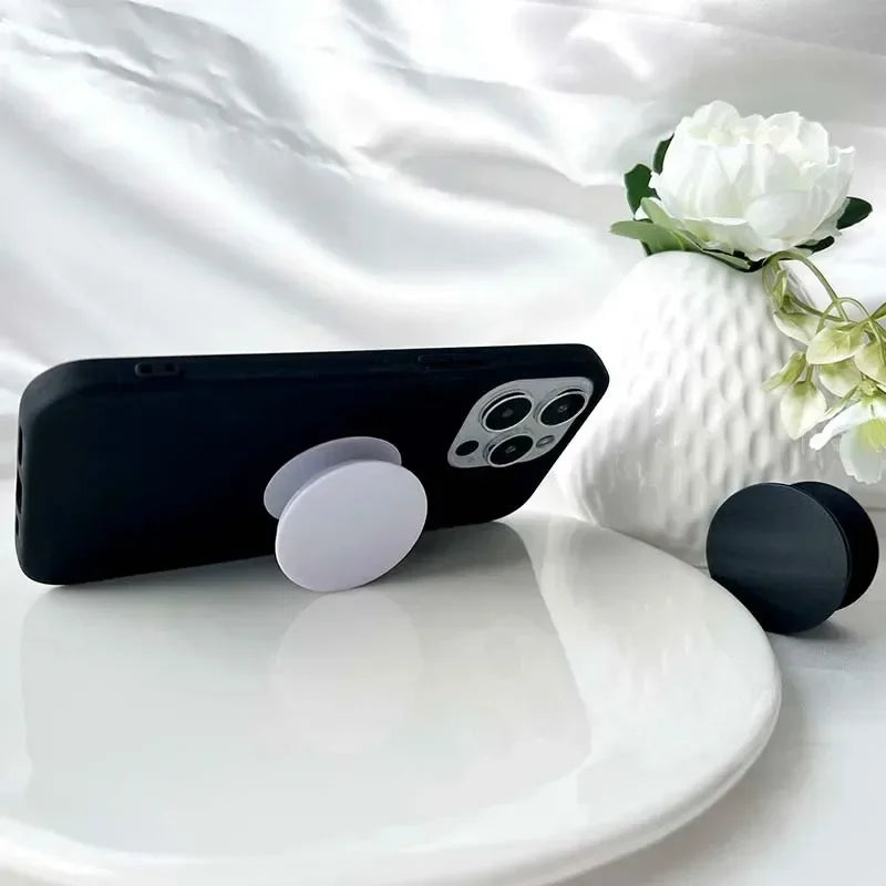Clear Mobile Phone Griptok Collapsible Expanding Blank Mobile Phone Stand Grips Holders Flat Top Base for Resin DIY for Phones