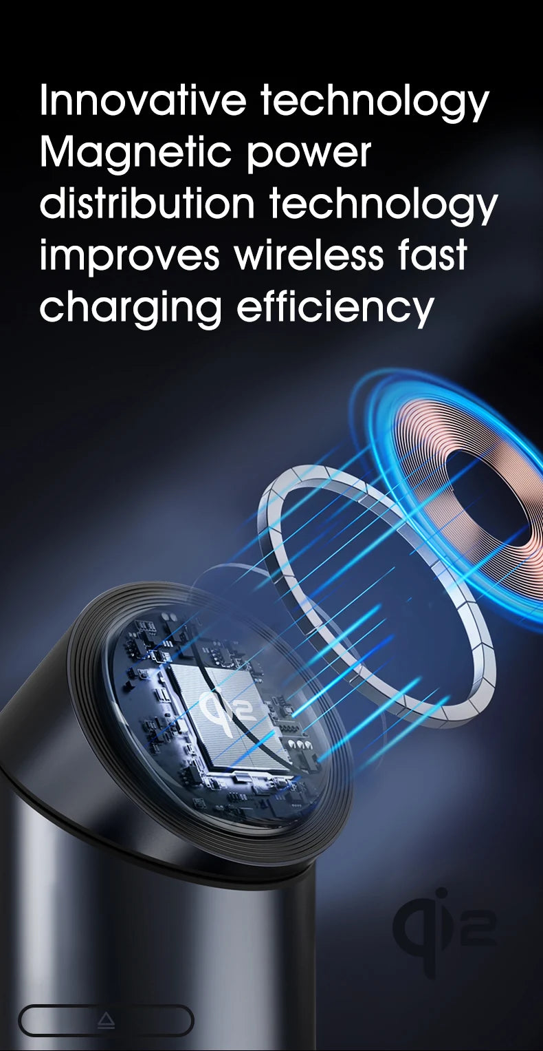 New Truly Qi2 3 In 1 Magnetic Touch Button Wireless Charger For Android iPhone iWatch Airpods Magsafe Fast Charging Dock Station