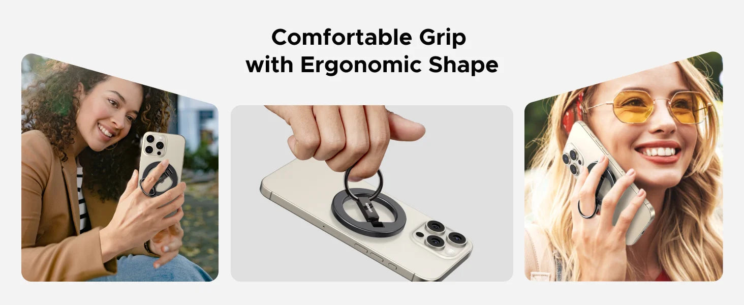 UGREEN Magnetic Phone Ring Holder Aluminum 360°Rotation Phone Stand For Strong Magsafe iPhone 15 14 13 Pro Xiaomi Samsung Huawei
