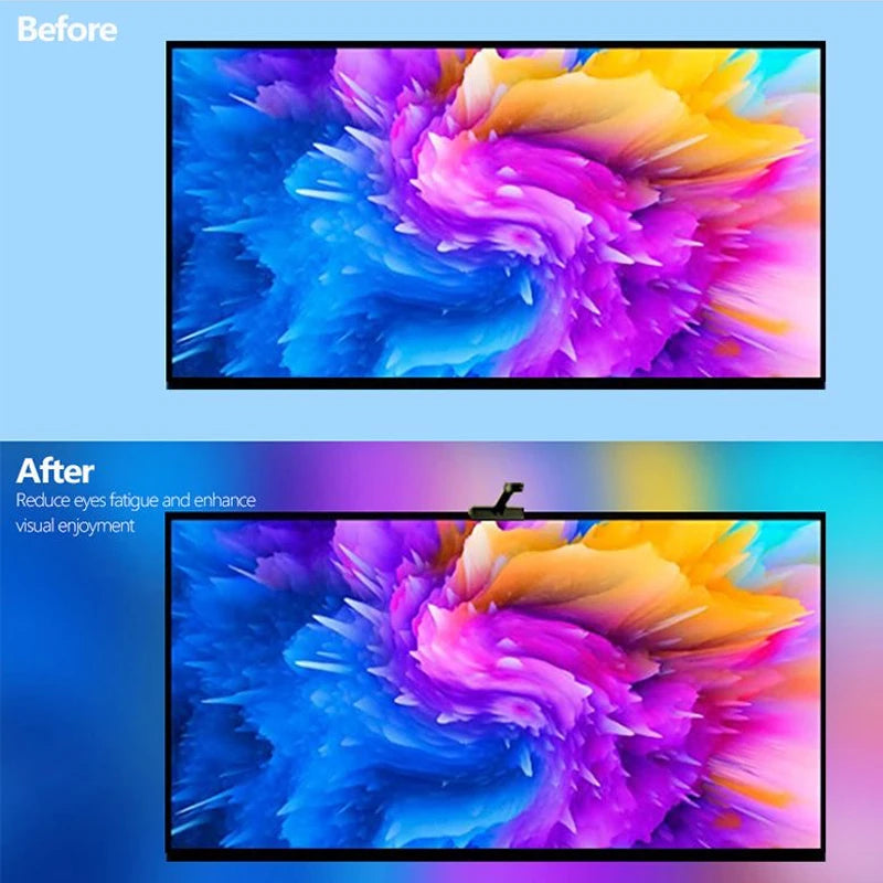 PC/TV SYNC Backlight RGBIC LED Strip Lights with Color Capture Sensor Bluetooth Music SYNC USB Light Strip for Game Atmosphere