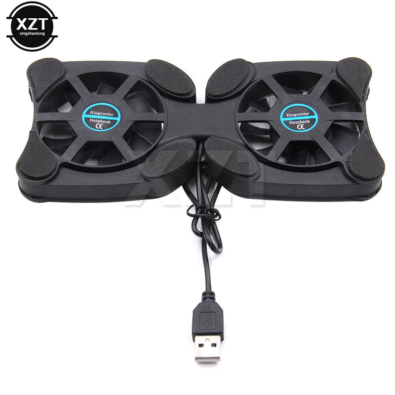 Portable Laptop Cooling Stand Foldable Fan Cooler Cooling Pad Laptop CPU Cooler USB Cooler