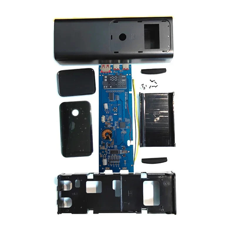 PD100W DIY Battery Charger Case Fast Charging for 4PCS 21700 Polymer 20000mA Battery Power Bank Box for Macbook Need Welding