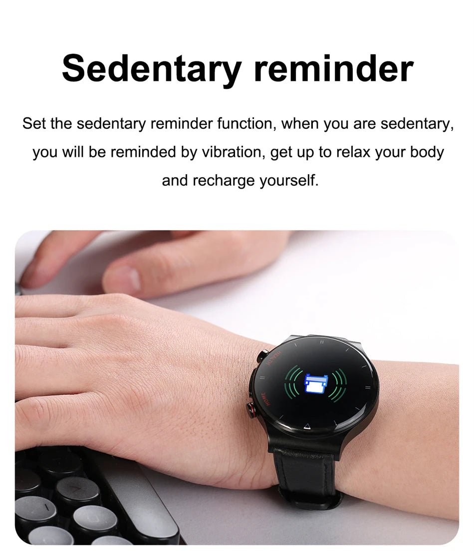 2025 New Laser Treatment Three High Smart Watch Men ECG PPG Heart Rate Health Tracker Smart Watches GUHUAVMI IOS Sleep Monitor