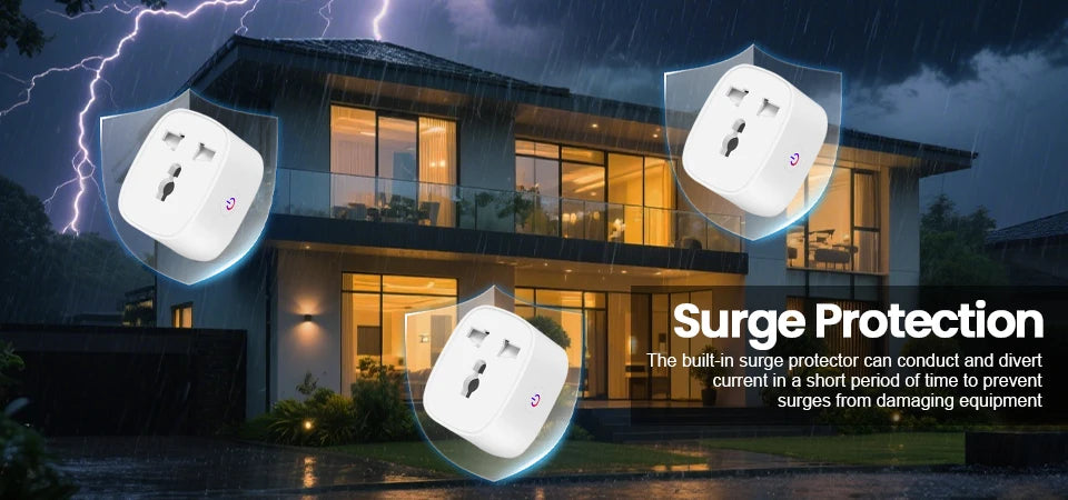 Zigbee Smart Plug 16A EU US UK Plug Energy Monitor Remote Control Timer Alexa Google Home for Electrical Sockets with Control