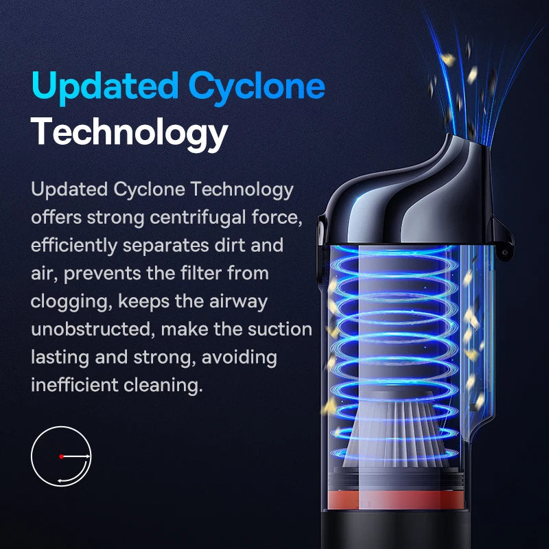 Baseus A5 16000Pa Wireless Car Vacuum Cleaner Powerful Portable Handheld Automotive Mini Vacuum Cleaner For Car Home PC Machine