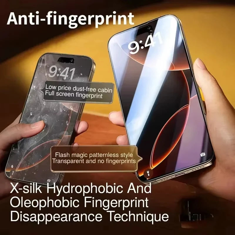 5PCS Dust Free Privacy Screen Protector For iPhone 17 17 Air 15 16 14 11 12 13 Pro Max X XR 16e Anti-spy Glass Easy Install Box