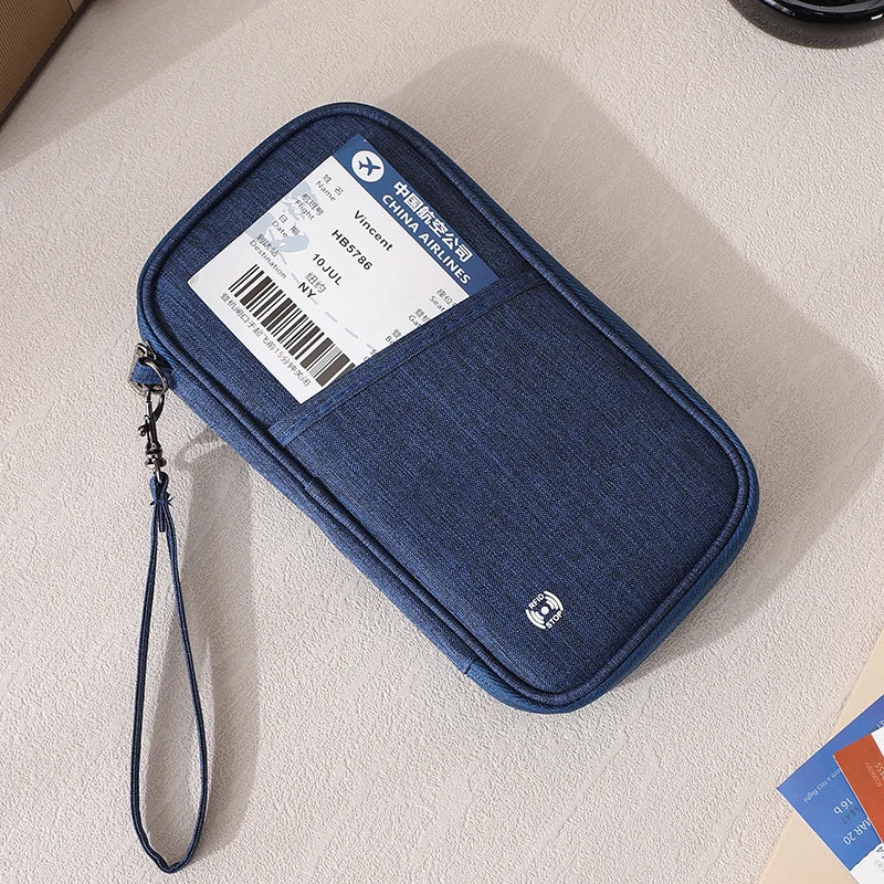Passport Holder Bag Family Rfid Blocking Passport Wallet Travel Essentials Wallet Travel Document Organizer Credit Cards Case